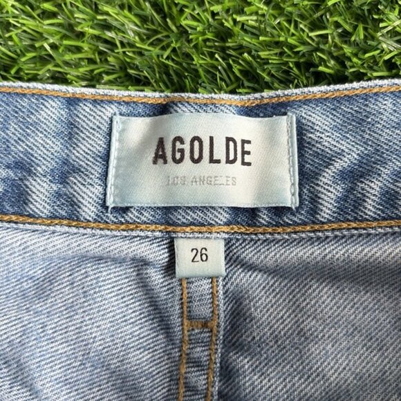 AGOLDE 90s Distressed Grunge High Rise Jeans size 26 - Picture 5 of 8